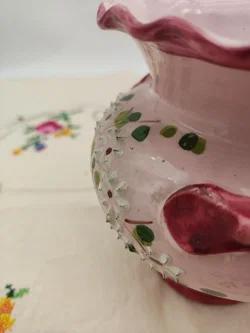 Italienisches Keramik 3er Set, handgefertigt und handbemalt mit schönem 3D Effekt - Bild 6