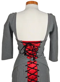 Agent Provocateur Damen Midikleid, grau/schwarz - Gr. S  - Bild 6