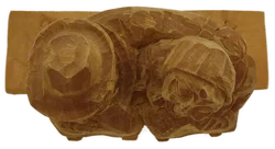 Holz Figur Altes Pärchen auf der Bank - Bild 2