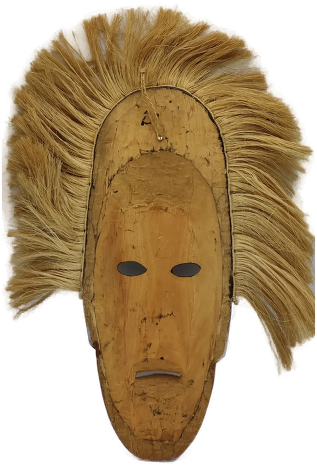 Afrikanische Maske Holz braun/mehrfarbig – Bild 4
