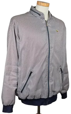 LACOSTE Vintage Herren Jacke, marine/weiß - Gr. L - Made in France  - Bild 2