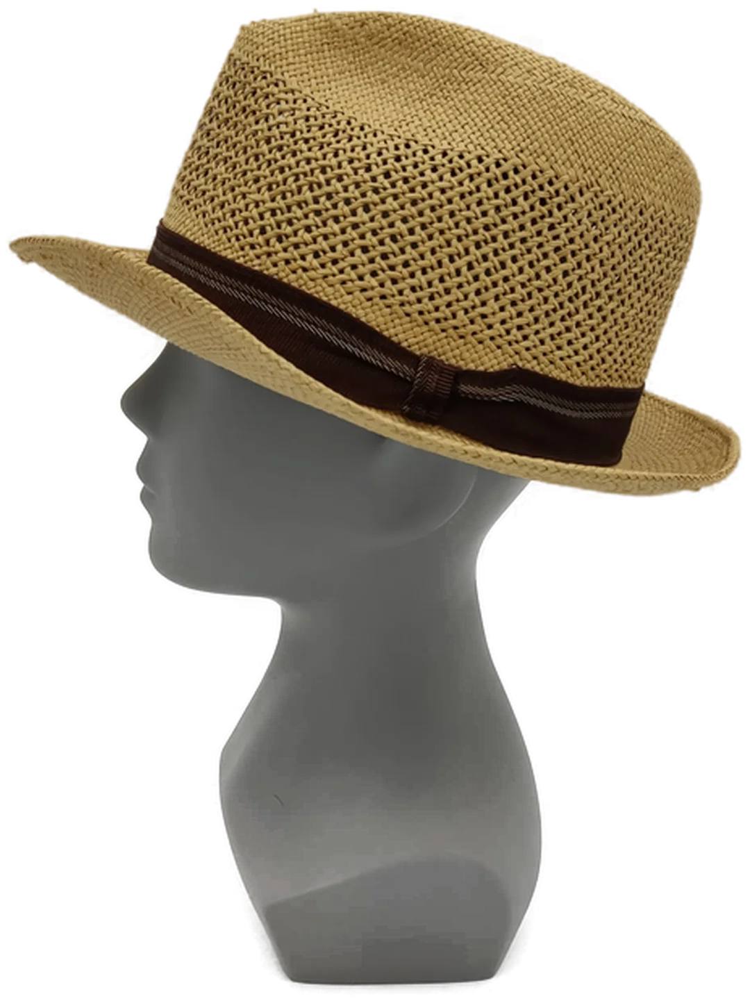 Panamahut Ecuador beige/braun - Gr./55, original Handarbeit – Bild 4