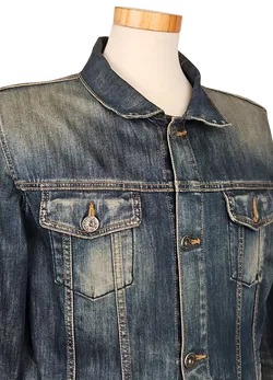 HUGO BOSS Herren Jeansjacke, blau - Gr. XL  - Bild 4