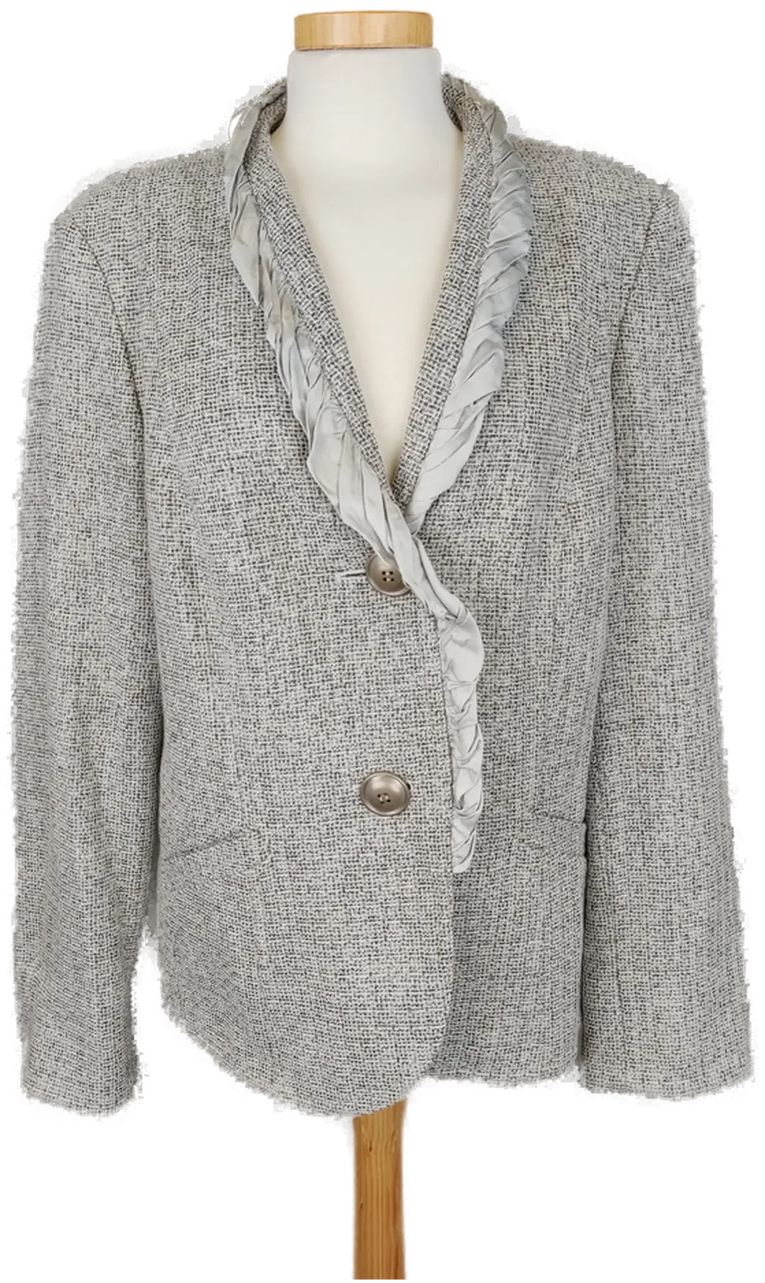 BIBA Damen Bouclé-Blazer grau/silber - XL/42 - Bild 4