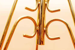 Vintage Messing Kleiderbutler, 123 cm, Garderobenständer für Anzug & Hemd - Bild 2