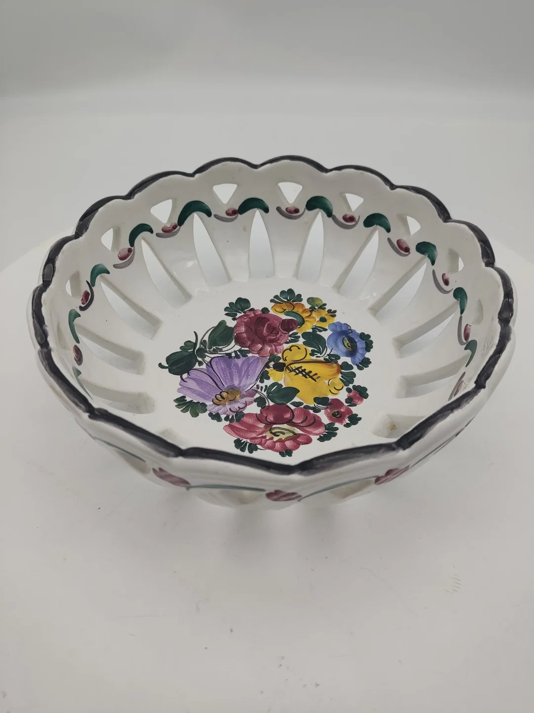 Gmundner Keramik Schale, Serie Bauernblume, Durchmesser 21 cm - Bild 1