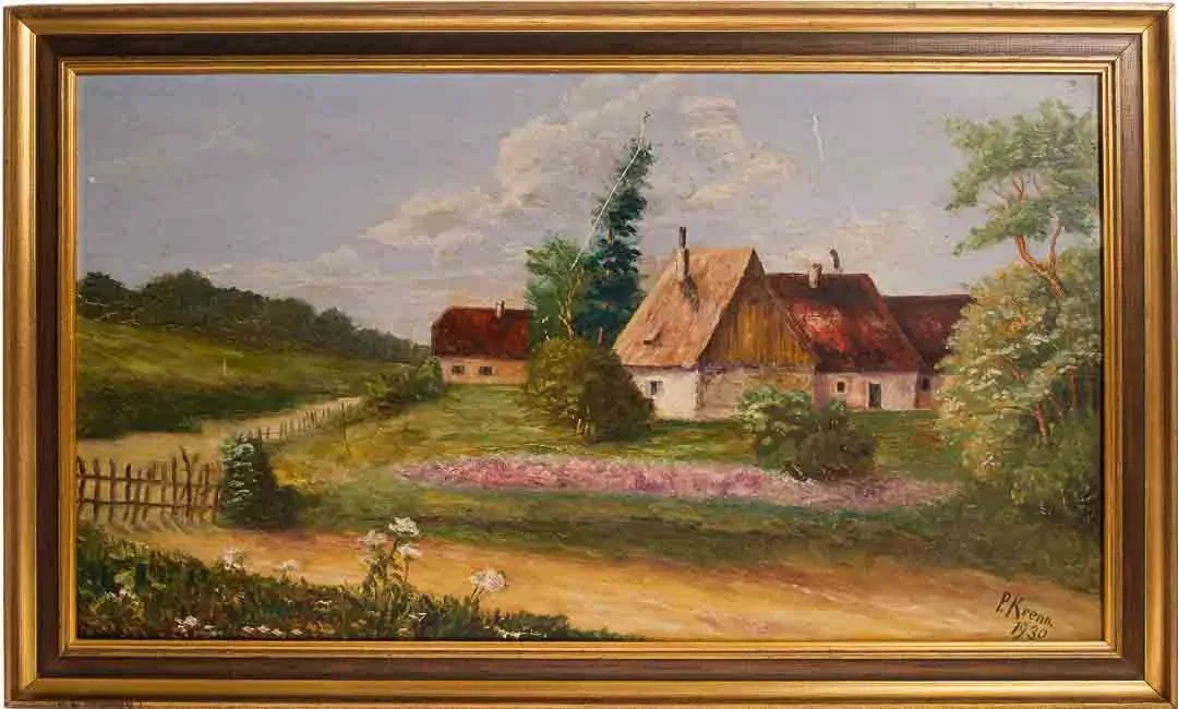 Landschaftsgemälde – signiert „P. Krenn 1930“ - Bild 1