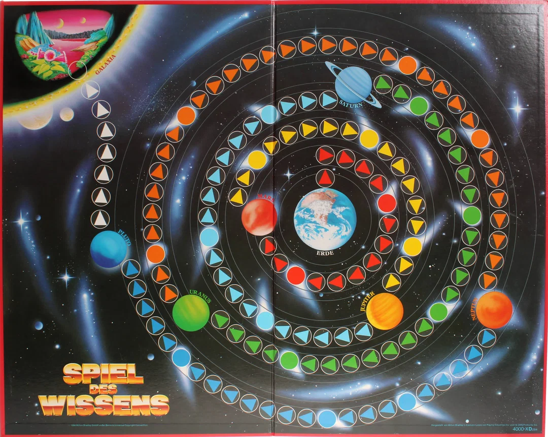 „Spiel des Wissens – MB Spiele, ab 10 Jahren, Komplett mit Spielfeld, Karten und Figuren (Vintage, ca. 1980er)“ – Bild 3