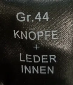 Fabiani Herren Leder Jacke schwarz Gr. 44 - Bild 4