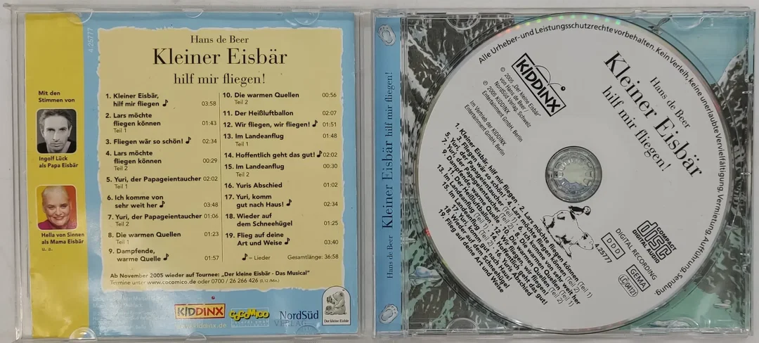 CD Hans de Beer - Kleiner Eisbär hilf mir fliegen!, Hörspiel – Bild 3