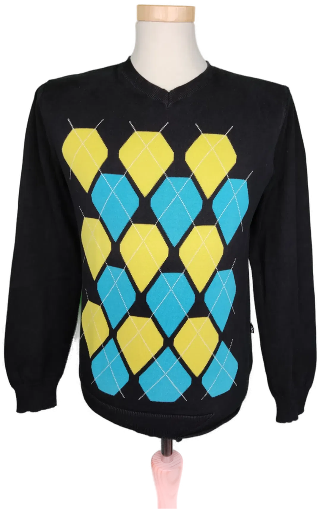 Volcom Herren Pullover schwarz mit Karo - M - Bild 1