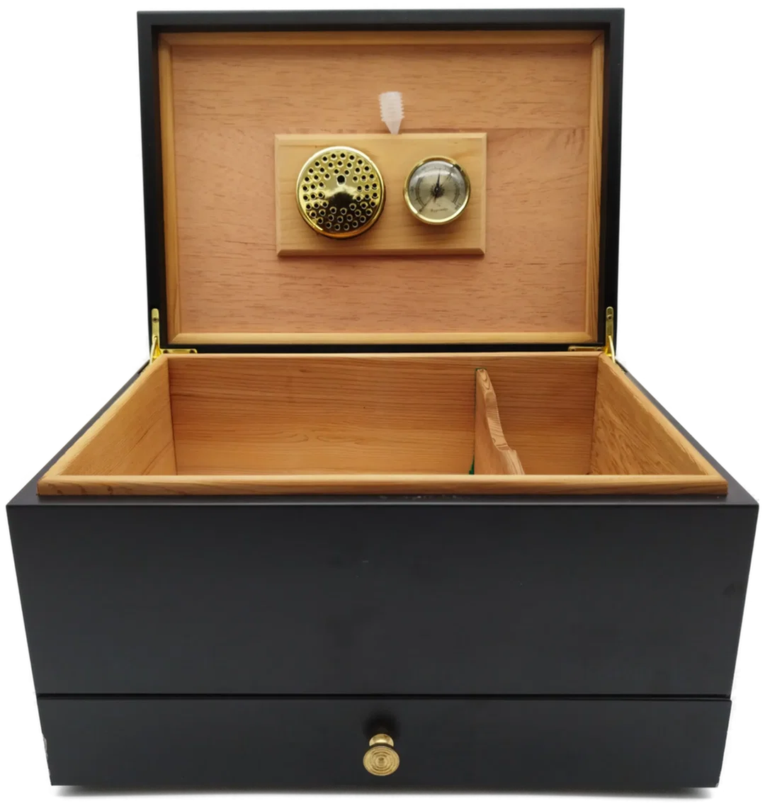 Humidor: Zur Lagerung v. Zigarren - inkl. Hygrometer & Befeuchter - Bild 2