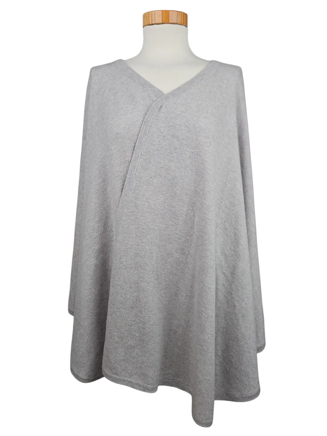 The Mercer Damen Cape (Wolle/Kaschmir), grau - Gr. 40/42 - Bild 1