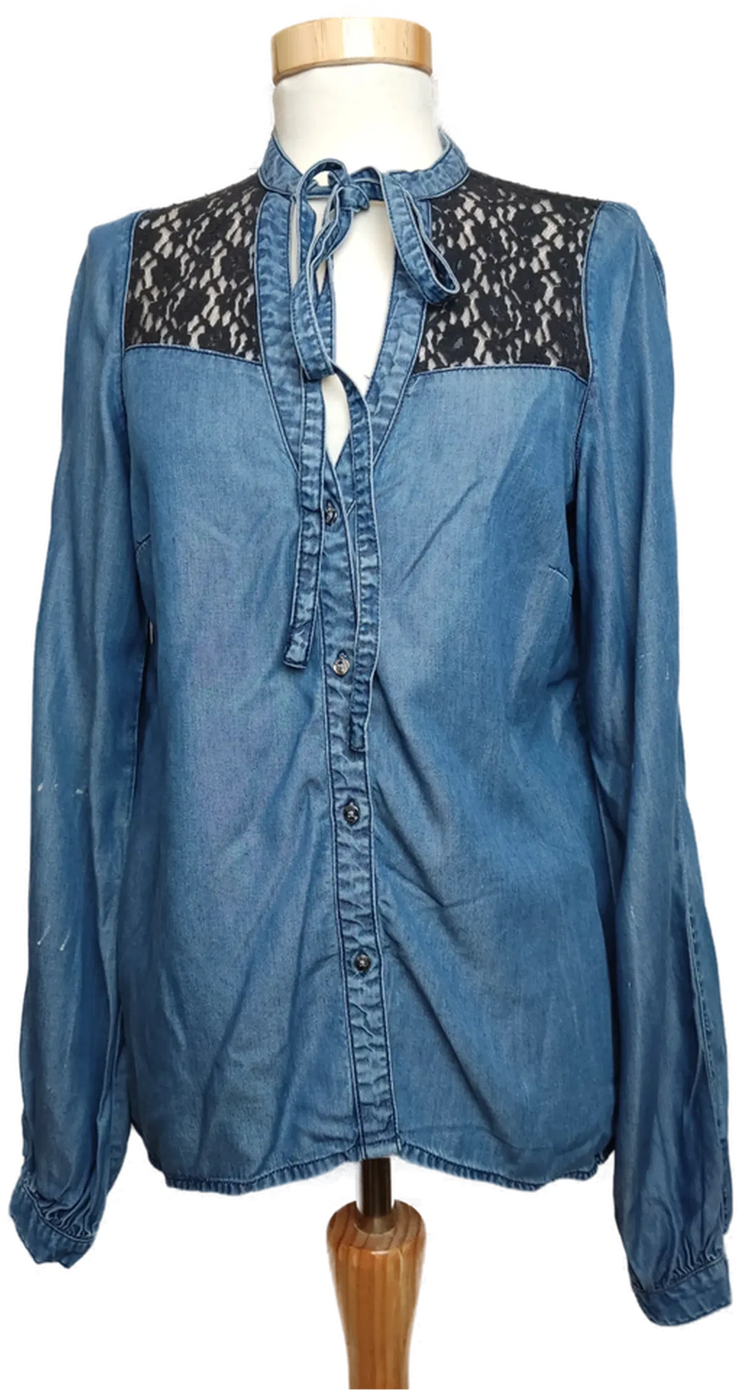 Guess Damen Jeans Bluse blau/schwarz Gr. 36 - Bild 1