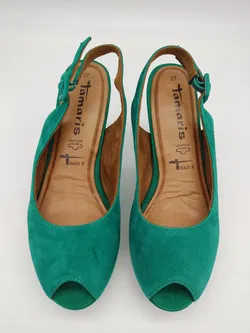 Tamaris Damenschuhe, grün, Größe: 37 - Bild 1