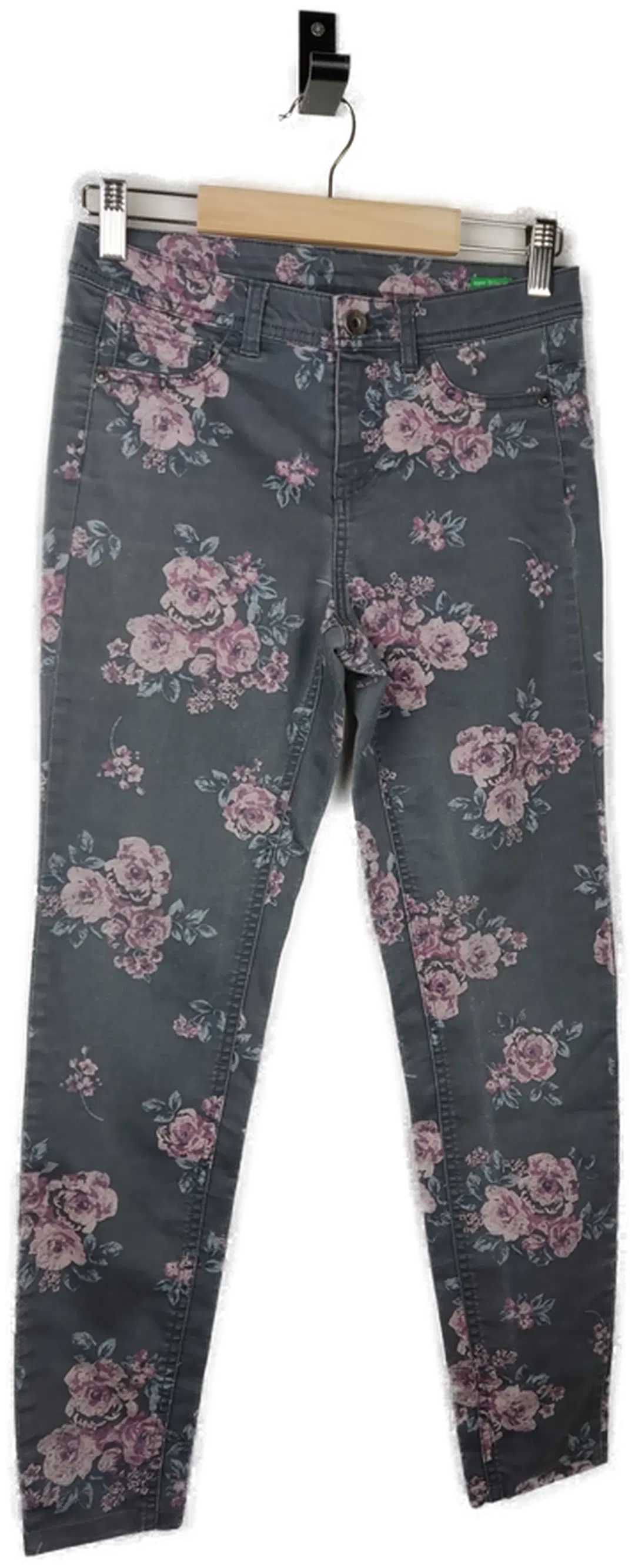 Damen Jeans Benetton Skinny Geblümt XS | Alltagsliebling - Bild 4