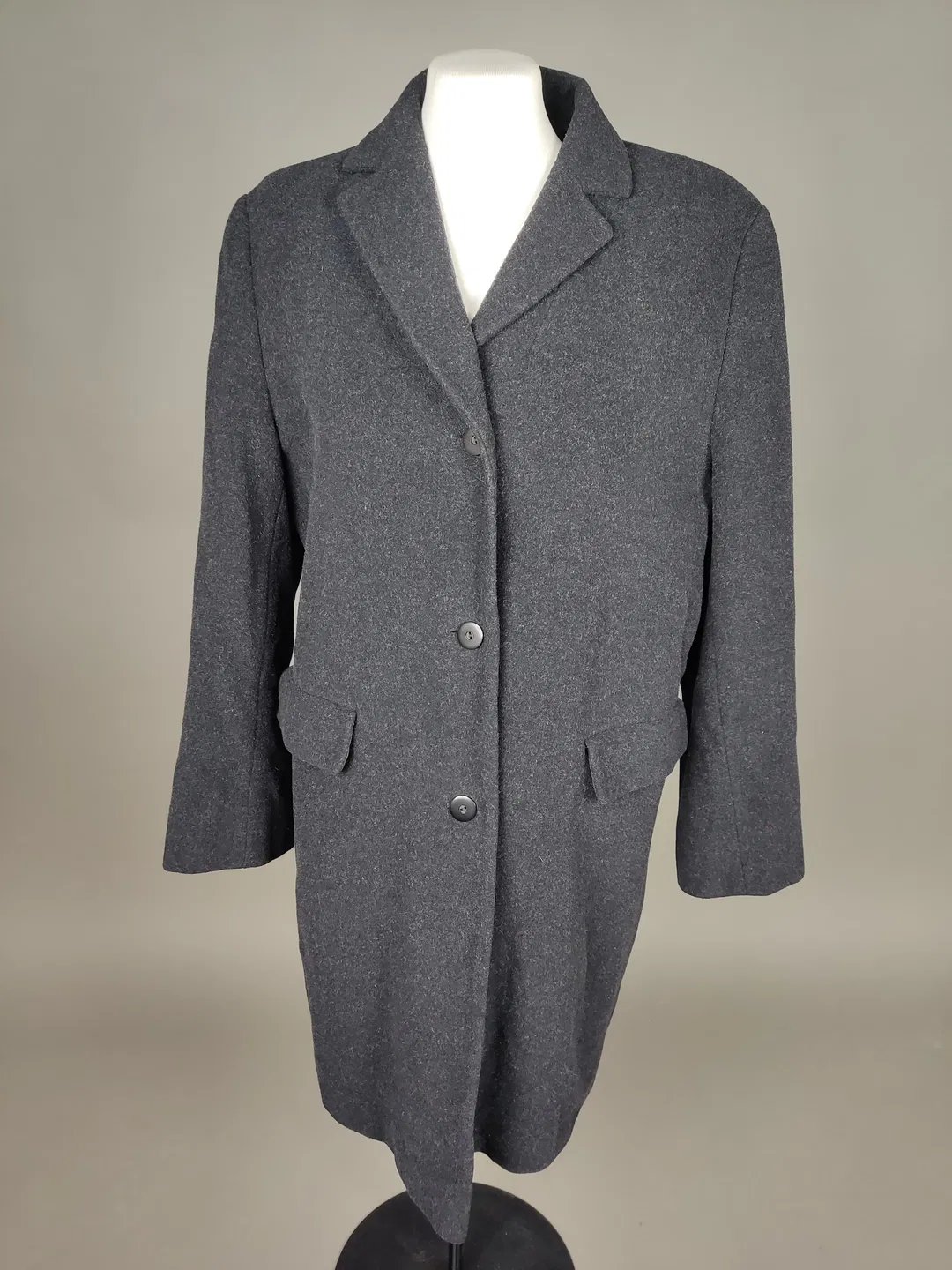 Damen Wollmix-Mantel anthrazit - XL / 42 - Bild 4