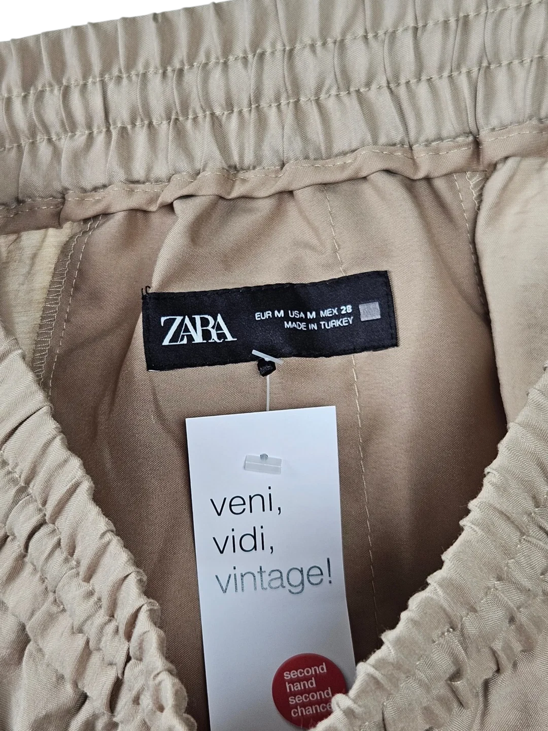 Zara Damen Hose, beige - M / 38 – Bild 4