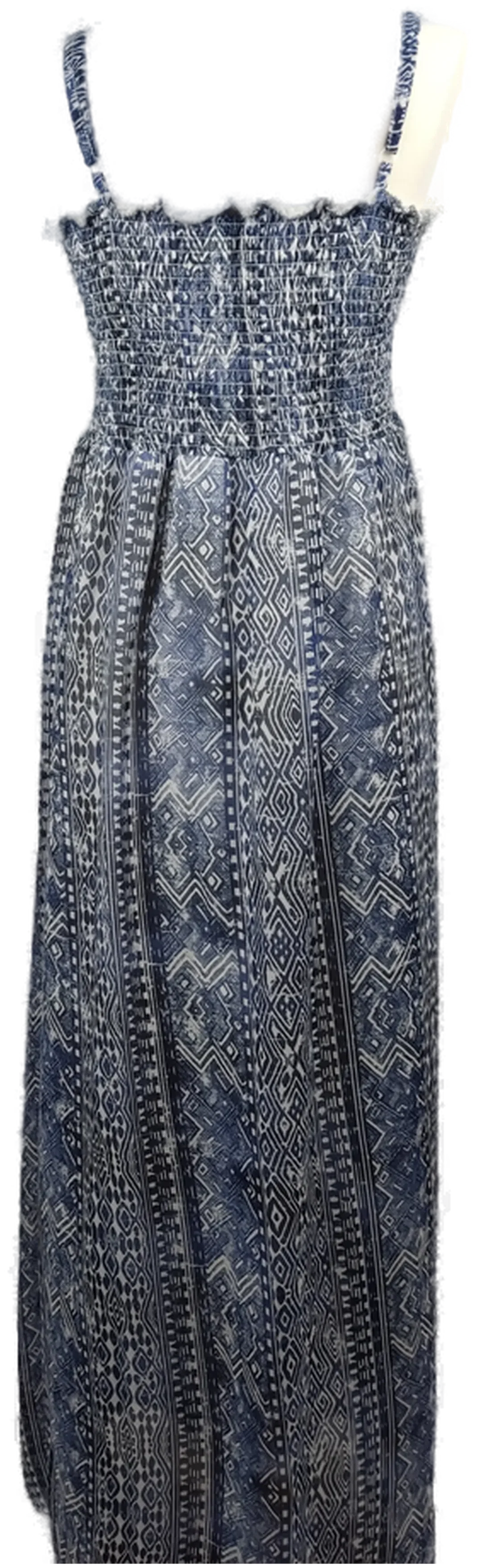 Janina Damen Maxikleid blau gemustert - L/40 – Bild 2