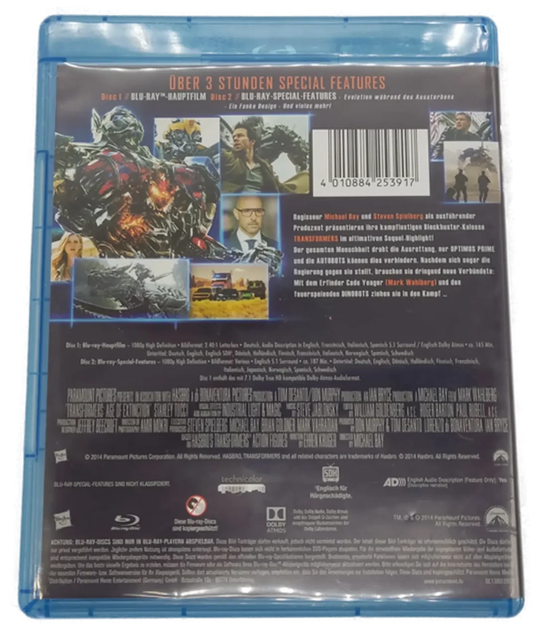 Blu-ray 2 Disc Transformers Ära des Untergangs mit Bonus Disc – Bild 2