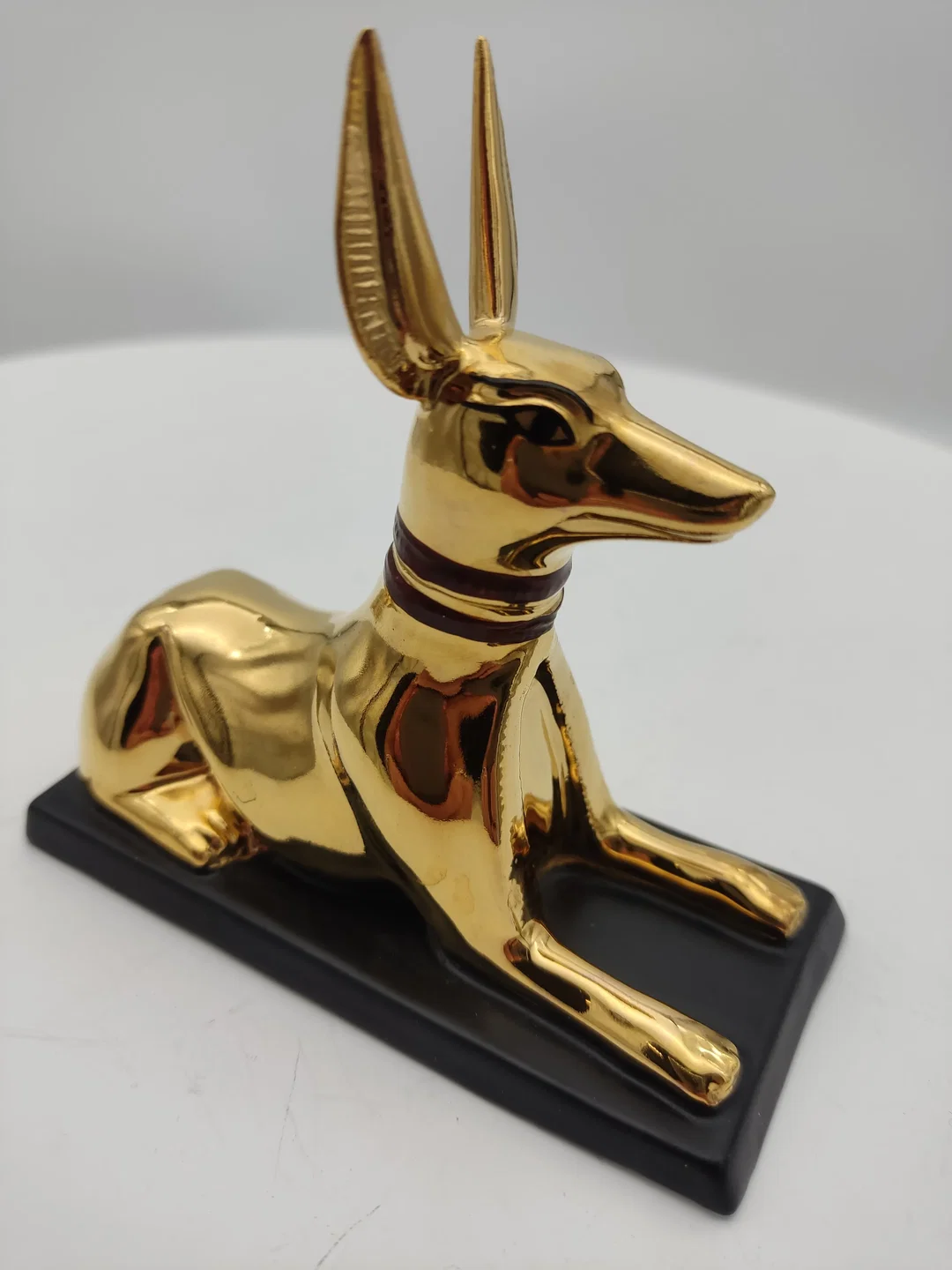 Anubis 'The jackal god' Porzellan & Zertifikat von Franklin Mint | Limitierte Rarität - Bild 4
