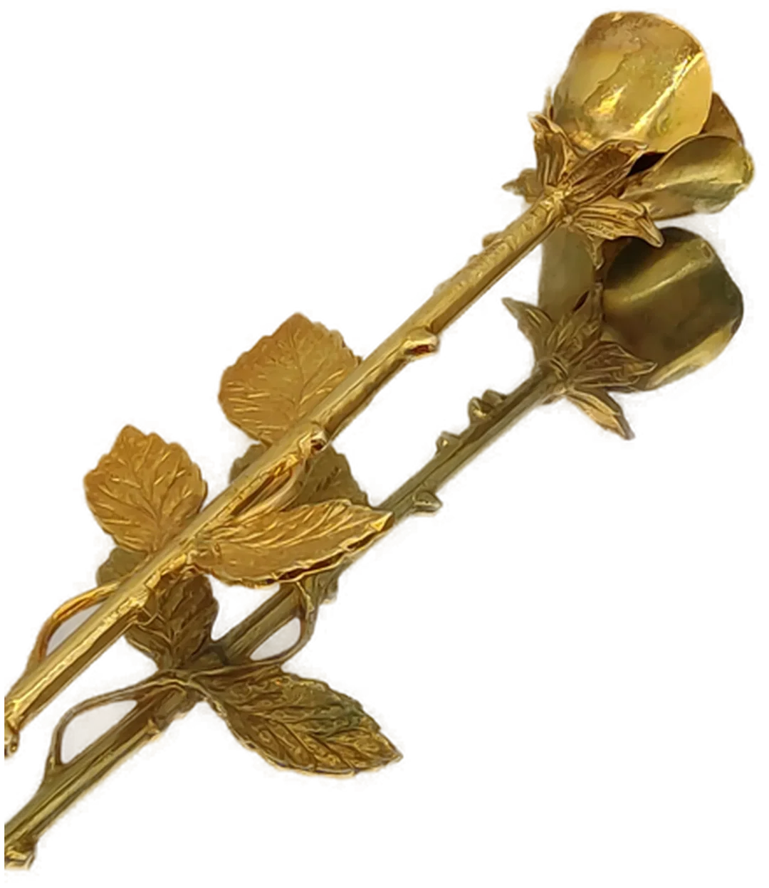 Deko-Rose 95% Zinn Goldfarben | Retro-Charme - Bild 1