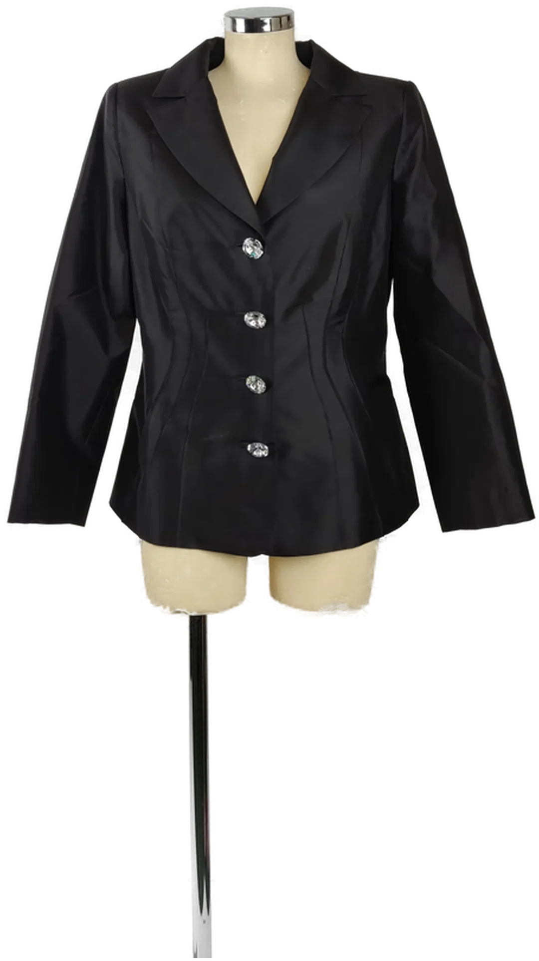 Eleganter Blazer Sarissa Silk Thailand Strass-Knöpfe | Abendlicher Glanz - Bild 1