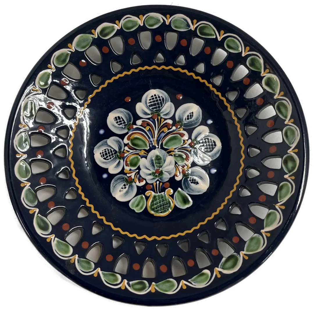 Exklusiver Wandteller in Blau, 27 cm - Hochwertige Dekoration - Bild 1