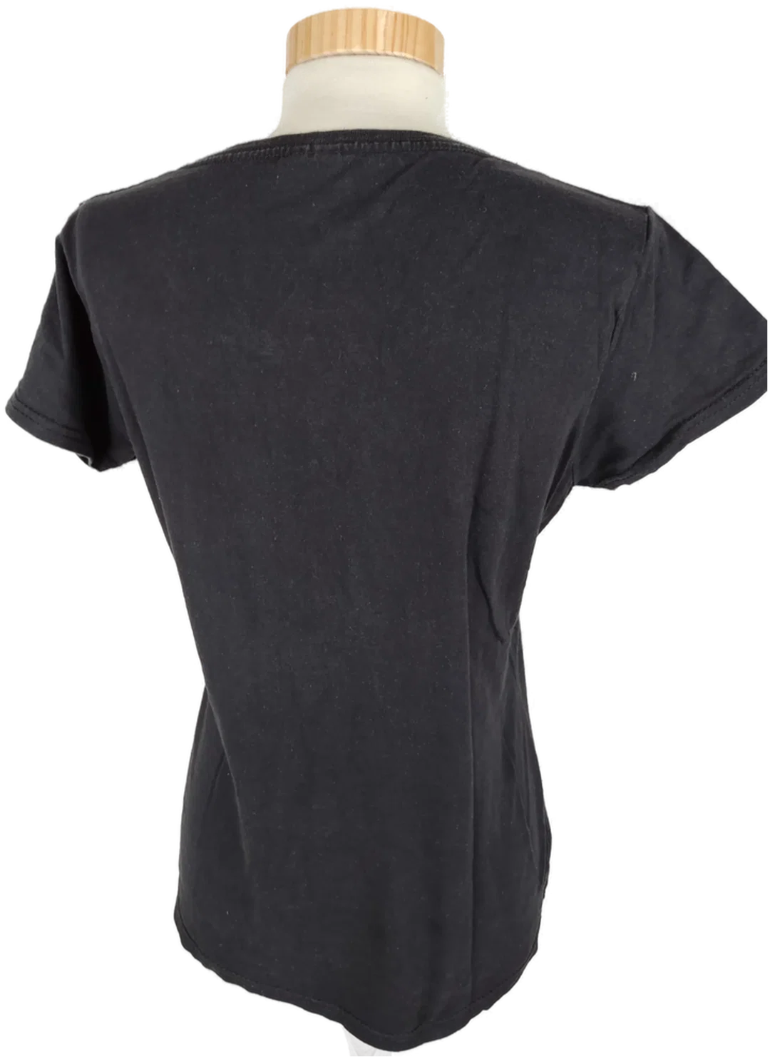Bedrucktes Damen-T-Shirt - Größe M, schwarz – Bild 3