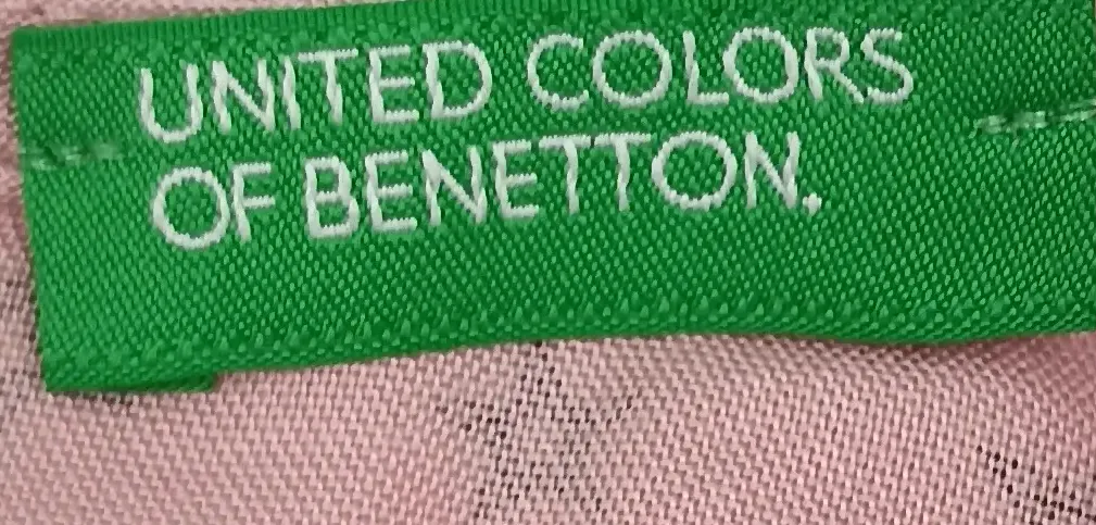 United Colors of Benetton Kindershirt altrosa gemustert Gr. 98 – Bild 3