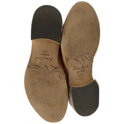 Vintage-Halbschuhe Leder Braun Gr.42 | Authentischer Retro-Charme Made in Italy - Bild 6