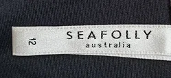 Seafolly Damenbikini schwarz mit Muster Gr. M/L - Bild 3
