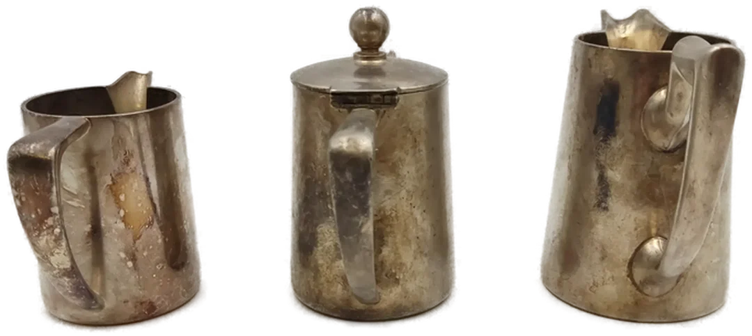 Endemann/Collini Milchkännchen-Set Alpacca-Silber – Bild 2