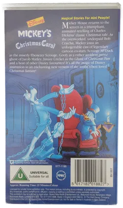 Disney Mickey´s Christmas Carol VHS - Bild 2