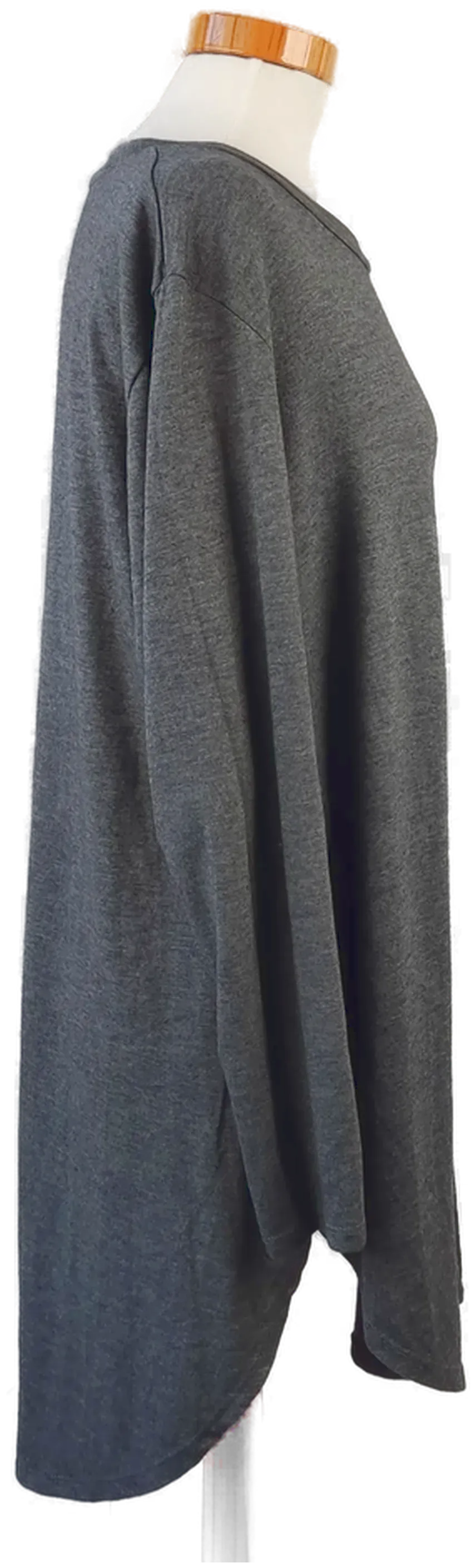 Damen Longshirt, grau - Gr. 3XL/4XL – Bild 2
