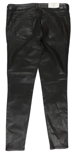 Zara Damen Hose schwarz coated - Gr. EUR 38 - Bild 2