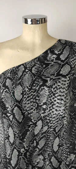 Zweiteiler Asymmetrisch Schlangenmuster | Einmaliges Unikat - Bild 7