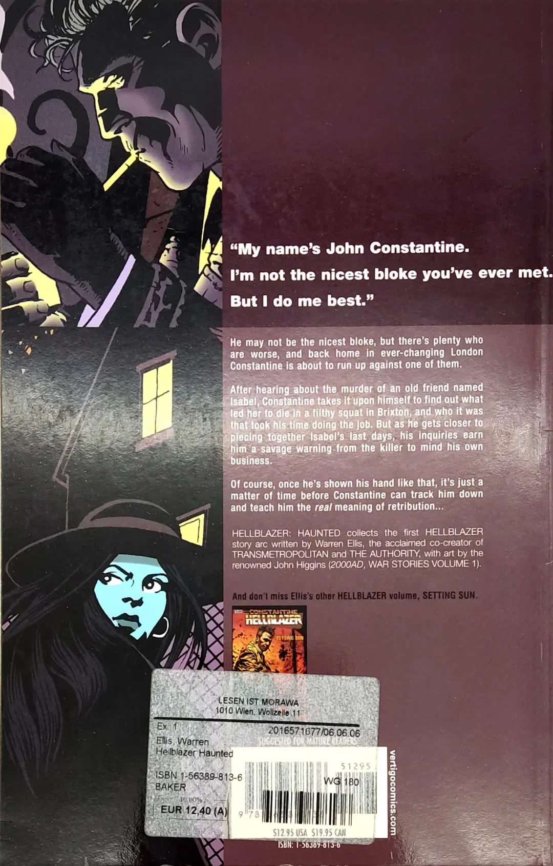 John Constantine, Hellblazer: Haunted - Warren Ellis, John Higgins – Bild 2