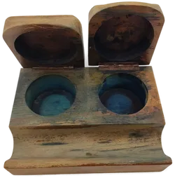 Antikes Schreibtisch Tintenfass - Bild 3