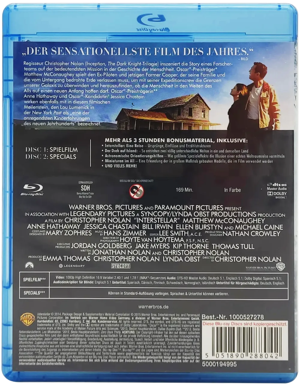 Blu-ray "Interstellar" (2 Disc) – Bild 2