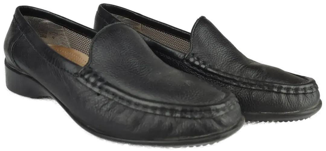 Ara Damen Mokassins Leder,  schwarz - Gr. 37 G - Bild 1