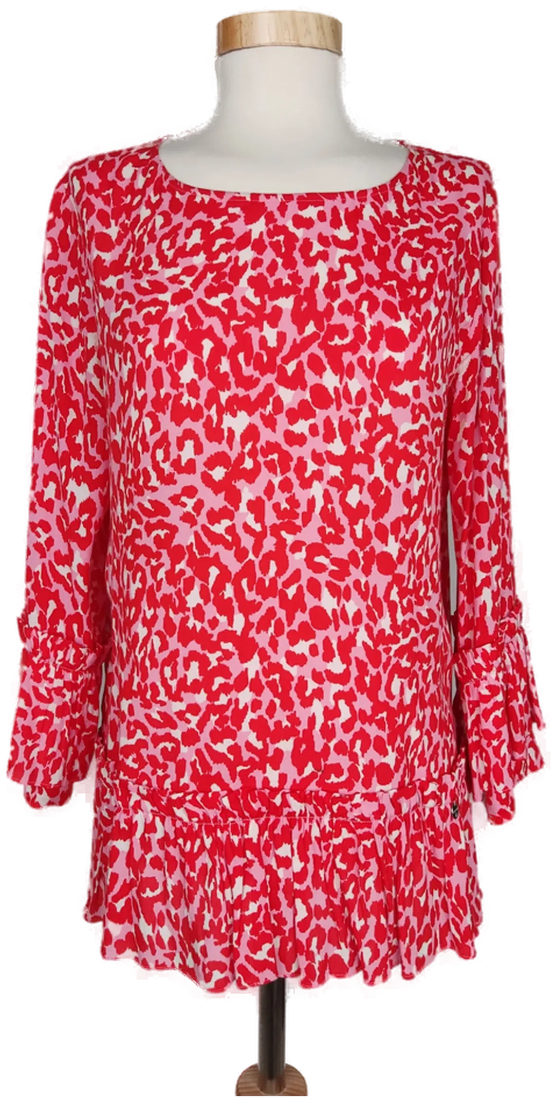 RICH&ROYAL Damen Longbluse rot animalprint - S/36 - Bild 1