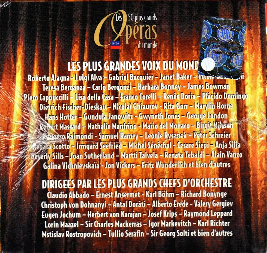 CD Les 50 plus grands opéras du monde – DECCA – 100 CD Box – Opern Gesamtausgaben – Bild 5