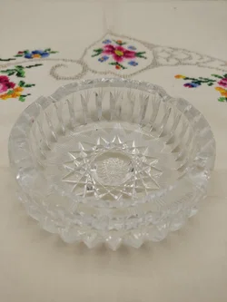 Kleiner Kristallglas Aschenbecher, D / 10 cm – Vorschau 2