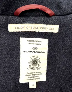Tom Tailor Damen Kurzmantel dunkelblau - Gr. M - Bild 6