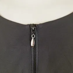 SET Schwarzes Midikleid - Gr. 38 / 90% Polyester, 10% Elasthan - Bild 4