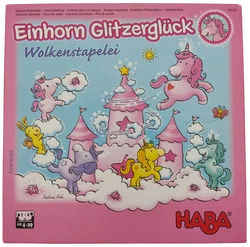 HABA Einhorn Glitzerglück Wolkenstapelei (Ab 4) | Kooperatives Stapelspiel - Bild 4