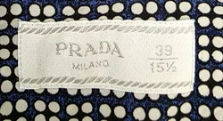 Prada Herrenhemd blau/weiß gemustert Gr. 39 – Vorschau 3