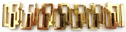 Swarovski-Statement-Gliederarmband - geometrischer Art-Déco-Stil – Vorschau 3