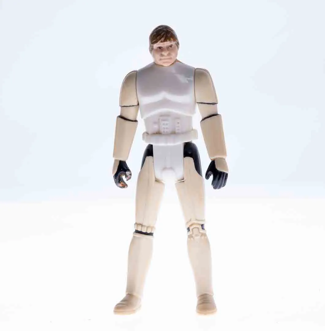Vintage Star Wars Action Figure Luke Skywalker Stormtrooper -ohne Helm und ohne Gurt – Bild 2